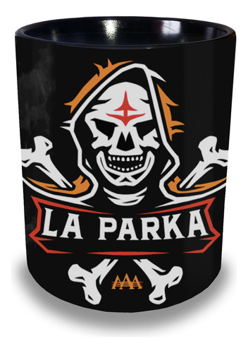 Taza  L. A. Park. La Parka. Luchadores.