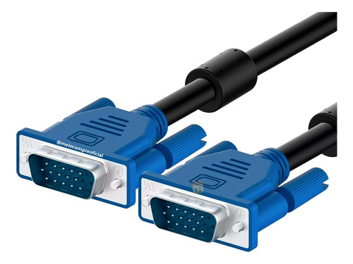 Cable Vga Macho Macho 10 Metros De Largo 15 Pin Doble Filtro