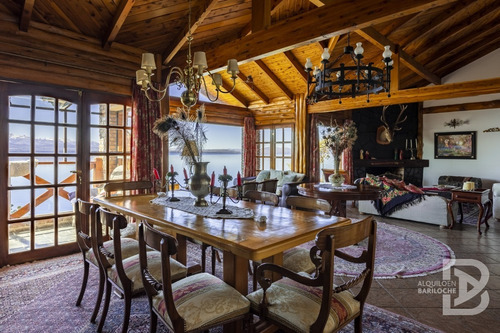 Imagen 6 de 23 de Alquiler Casa En Bariloche Con Costa De Lago Nahuel Huapi. 10 Pax. Km5. 360.