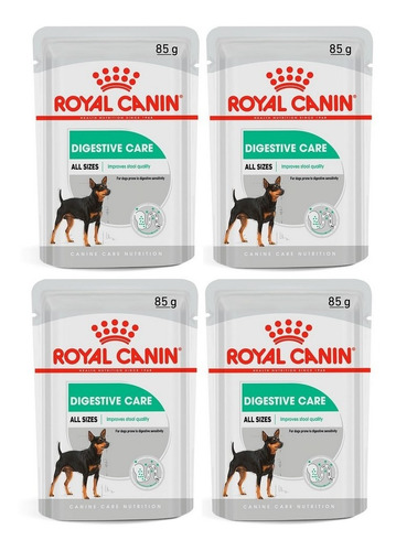 Kit 4 Unidades Royal Canin Sachê Digestive Care 85g