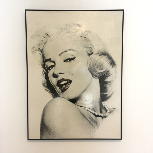 Marilyn Monroe. Impresión En Papel Sobre Bastidor De Madera