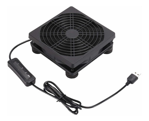 Upgraded 120mm 5v Usb Powered Pc Router Fan With Speed Contr