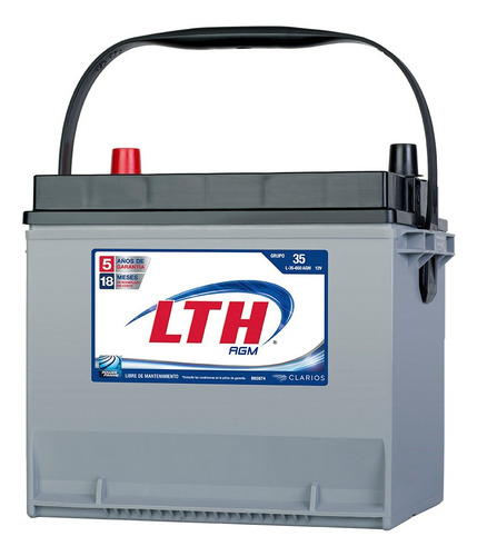 Bateria Lth Agm Para Nissan Sentra 2017 1.8 Litros Tecnologia Powerframe (70% Mas Flujo Electrico) Envio Gratis