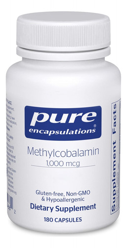 Pure Encapsulations Vitamina B 12 Metilcobalamina X 180 Cáps