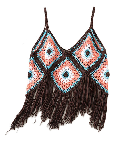 (cf) Camisones Bohemio Con Flecos, Ropa De Playa Para Mujer,