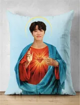 Comprar Almohadon Estampita Bts Suga Jimin V Jin Rm J-hope Jk Kpop Blanco J-hope