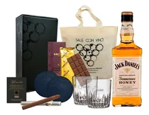 Comprar Box J.daniels Honey +vasos + Posa Vasos + Chocolate + Habano