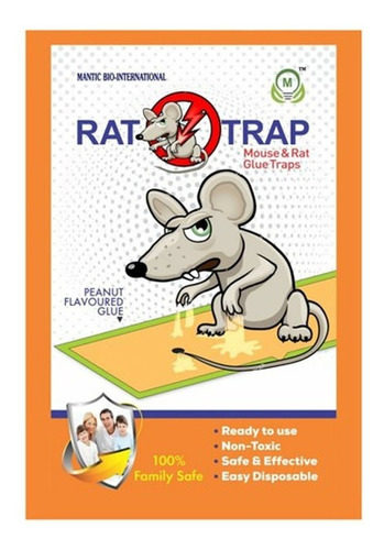 Trampa Adhesiva Ratas Ratones No Veneno Todo Barato