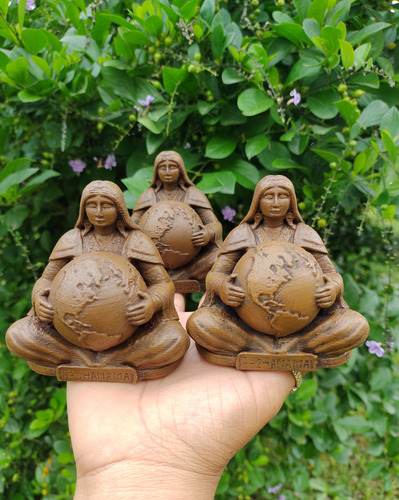 Estatuilla Pachamama Madre Tierra Impresión 3d Marrón