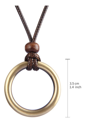 2 Cuerda De Cera Cadena De Metal Collar Colgante Cadena De