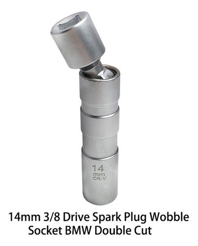 14mm 3/8-inch Swivel 12pt Spark Plug Wobble Socket Se Adapta