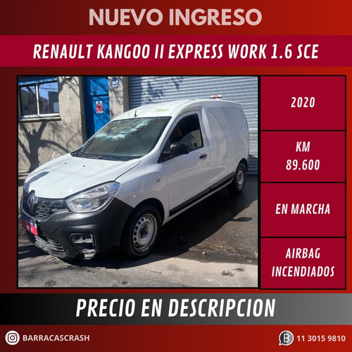 Renault Kangoo Ii Express Work 1.6 Sce Incendiada