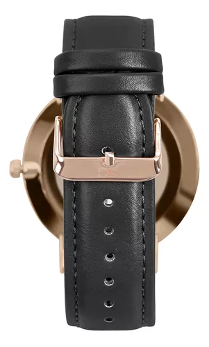 Relógio Masculino Couro Saint Germain Murray Full Black 40mm Cor