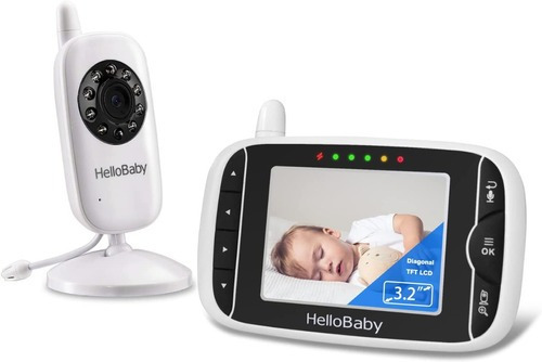 Monitor De Video De Bebe Con Camara Y Audio, Vision Nocturna