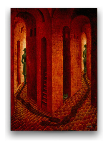 Póster Papel Fotográfico Arte Remedios Varo Despedida 60x80