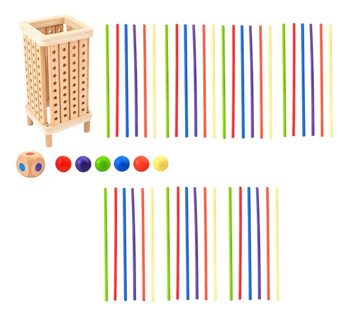 Juguete De Palo Para Niños, Juguete De Tablero De Cuadrado