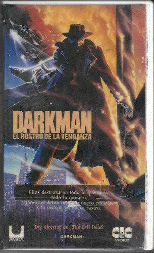 Darkman Vhs Sam Raimi Liam Neeson Fantástico Ciencia Ficción (Usado)