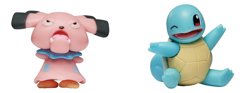 Pokemon Battle Ready - Paquete De 2 Figuras De Squirtle And.