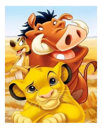 Kit De Pintura Diamantes Diamond Painting El Rey Leon Disney