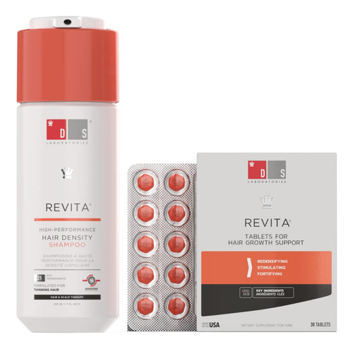 Revita Shampoo And Revita Tablets Suplemento Para El Crecim.