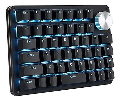 Teclado De Una Mano Koolertron 45 Teclas Led -negro