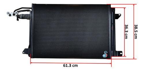 Condensador A/c Para Jetta 10-05,golf,rabbit,a3,bora,eos,aud