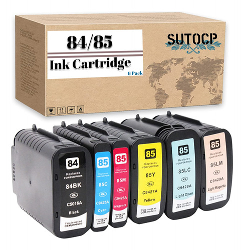 Sutocp Compatible Ink Cartridge Replacement For Hp 84 85 84x