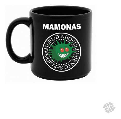 Caneca De Porcelana Preta - Mamonas Assassinas Rock