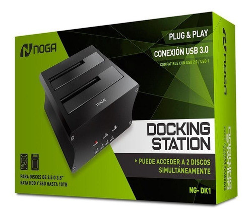 Imagen 5 de 5 de Docking Station Clonador De Discos Noga Ng-dk1 Hdd Ssd Usb