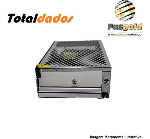 Imagem 2 de 6 de Fonte Gradeada Para Cftv Fasgold Bivolt Fs-310 12v 20a 240w