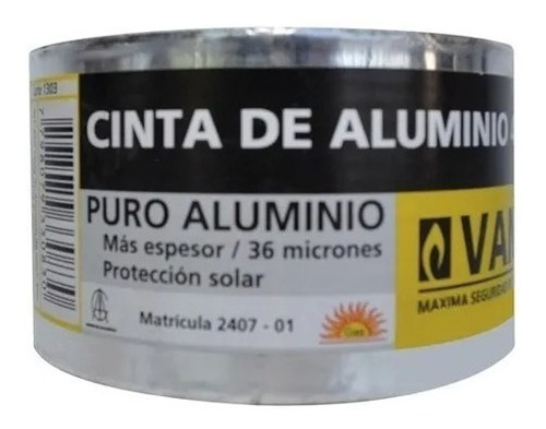 Cinta De Aluminio Vantec 48 Mm X 30 Mts 