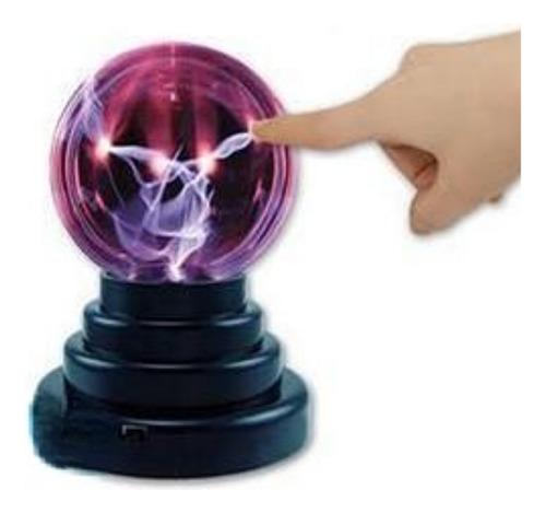 Lampara De Plasma Bola De Cristal Pequeña Usb