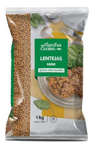 Lentejas Nuestra Cocina 6 Mm 1 Kg