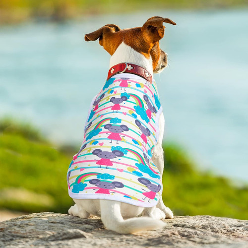 10 Unidades De Hermosas Camisas De Cachorro Estampadas Para