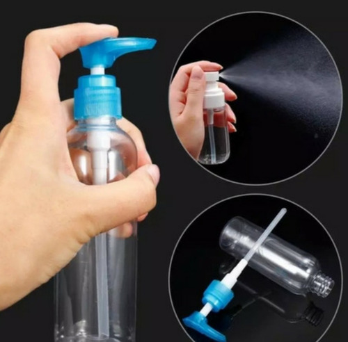 Pack De 4 Botellas Plásticas Con Dispensador 80 Ml