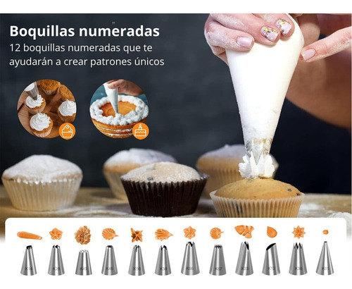 Kit De 71 Herramientas De Decoración De Pasteles Con Base
