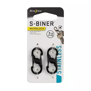 S-biner Microlock, Locking Key Holder, Stainless-steel,...