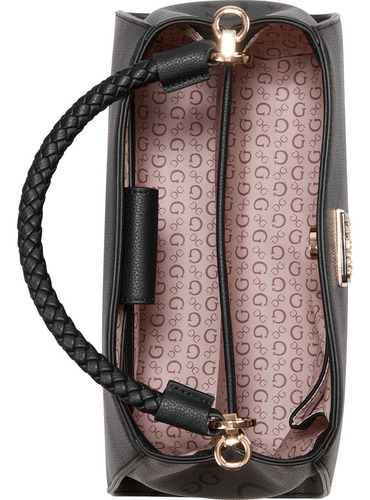 Bolsa Guess Factory Pg961806-bla Acabado de los herrajes Níquel Color Negro Correa de hombro Negro Diseño de la tela Lisa