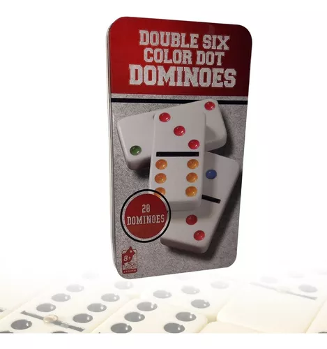 Jogo de Domino lata 28 pecas 2 a 4 jogadores