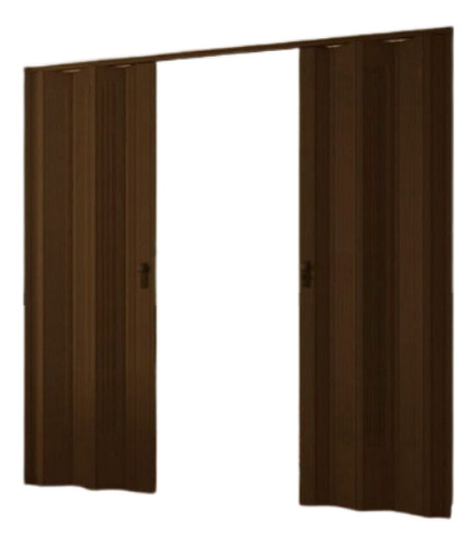 Puerta Plegable En Dos Hojas 1.63 X 2.10 Marrón