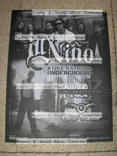 Ill Niño Poster Circo Volador 2005 Original De Coleccion