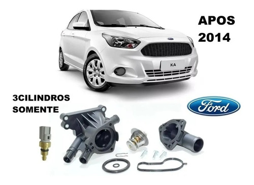 Válvula Termostática Completa Novo Ford Ka 1.0 2014/... 
