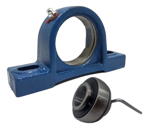 1 Kit Mancal Ucp 207 C/ Rolamento Para Eixo 35mm
