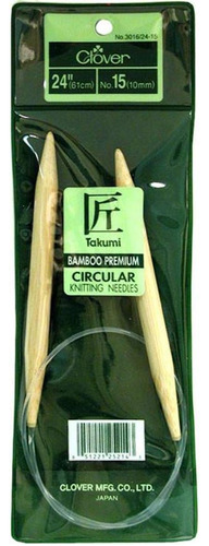 Agujas Circulares De Bambú Takumi 24 Pulgadas, Tamaño...