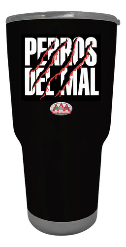 Termo Vaso Térmico Lucha Libre Aaa Perros Del Mal 30 Oz