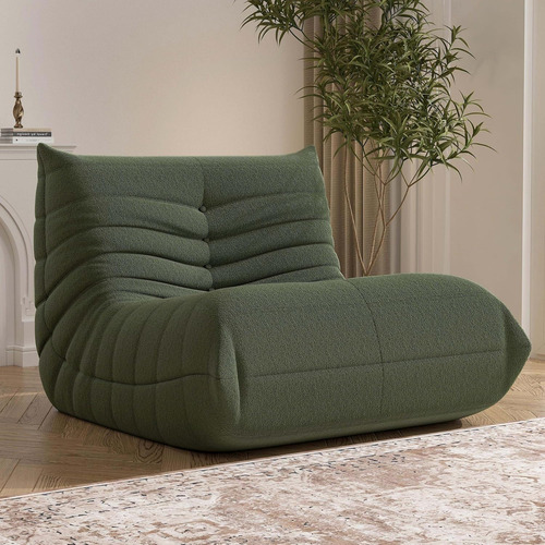 Sofa Togo Comodo Y Elegante Color Verde Fondo Antideslizant