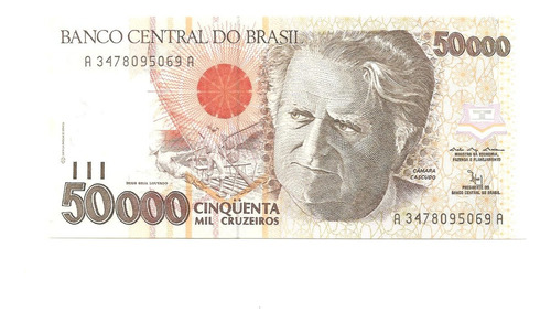 C226 - Cédula 50 Mil Cruzeiros - 1992