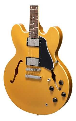 Imagen 4 de 7 de EpiPhone Es-335 Traditional Pro Metallic Gold
