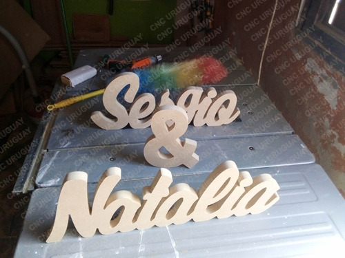 Imagen 10 de 10 de Facundo - Letras En Madera Para Decoración Mesa De Torta