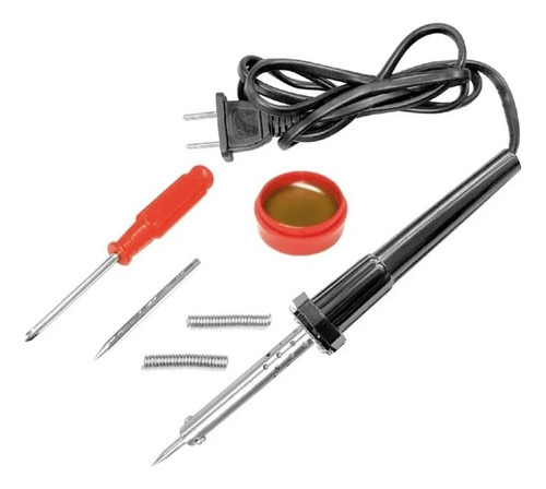 Kit De Cautin Con Accesorios 30 Watts Pasta Soldadura Lion